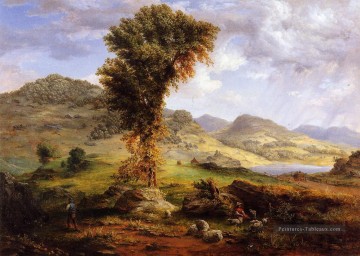 Paysage des plaines œuvres - Le soleil douche paysage Tonalist George Inness